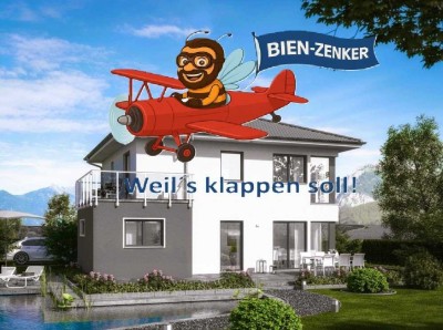 "Schluss mit Miete. Jetzt wird gebaut - mit Mark!"
