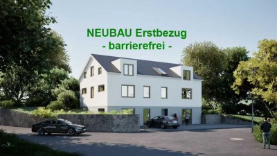 Neubau-Erstbezug: barrierefreie Wohnung mit Terrasse #Lauenstein-Immobilien