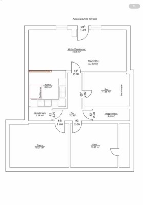Vollständig renovierte 3,5-Zimmer-Wohnung mit Balkon und Einbauküche in Netphen