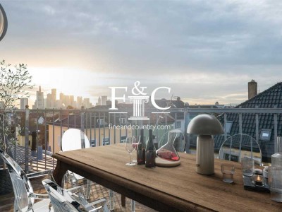 Charaktervolles Penthouse mit Dachterrasse & Skylineblick im Nordend-Ost