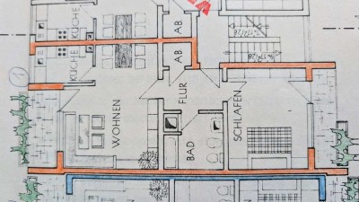 Helle 2-Zimmer-Wohnung mit 2 Balkone in Roth