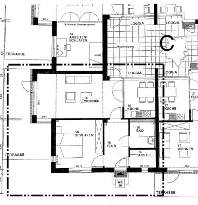 2-Zi. ETW, 60 m², in einer Senioren-Wohnanlage “Wohnen mit Service“, EG, barrierefrei