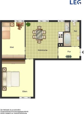 Demnächst frei! 2-Zimmer-Wohnung in Duisburg Huckingen