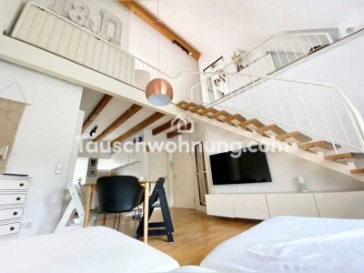 Tauschwohnung: Schöne Maisonettewohnung und Innenhof mit Urlaubs-Charme