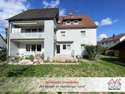 3 Wohnungen, 1 Haus, attraktiver Preis: Gepflegtes 3-Familienhaus mit Garage in Röthenbach