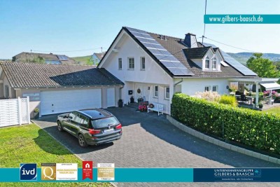 Detzem: Traumhaus in Panoramawohnlage, Doppelgarage, Garten, Pool, PV-Anlage, Dachterrasse u.v.m.