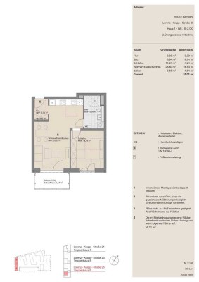 2 Zimmer-Wohnung (nur für die Einkommensstufe II)