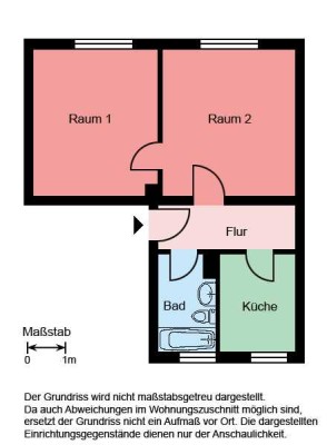 Demnächst frei! 2-Zimmer-Wohnung in Werl - Bad mit Fenster