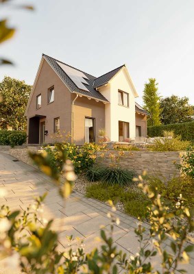 Ein Fundament fürs Leben – Ihr Zuhause in beständiger Massivbauweise in Südrandlage mit Keller.