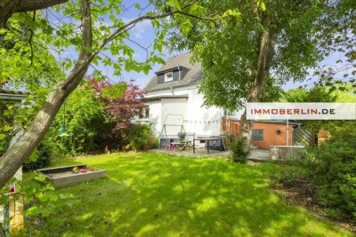 IMMOBERLIN.DE - Sehr sympathisches Einfamilienhaus mit paradiesischem Südwestgarten in Wohlfühllage