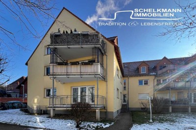 Gemütliche Dreiraumwohnung mit Balkon im Erdgeschoss + TG- SP inkl.