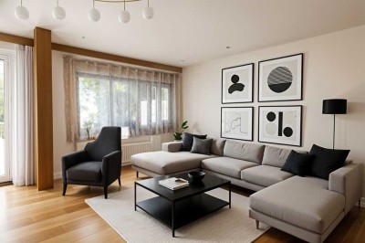 Familienfreundliches RMH in bester Lage mit sonnigem Garten und großer Einzelgarage, **sofort frei**