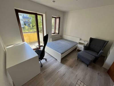 Top 21 m² möbilierte Single-Wohnung mit Balkon, Einbauküche & Stellplatz – ruhige Lage Marburg