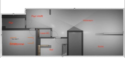 Erstbezug mit Terrasse/Garten u Einbauküche: Stilvolle 2-Zimmer-EG-Wohnung mit geh. Innenausstattung