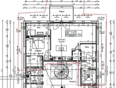 Erstbezug: Moderne 2-Zimmer-Wohnung mit Balkon und Einbauküche mit Kochinsel in Bocholt