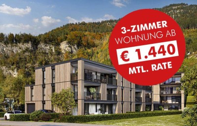 Hohe Wohnbauförderung: 3-Zimmer Wohnung mit Sonnenterrasse (Top B4)