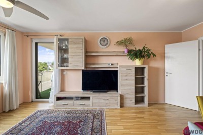 Grün- und Fernblick in Erlaa II Balkonwohnung inkl Stellplatz mit E-Ladestation II zwischen Altmannsdorfer Straße und Brunner Straße