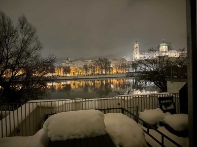 wunderschöne, vollmöblierte Wohnung 64 qm Passau-Innstadt mit Balkon Richtung Inn