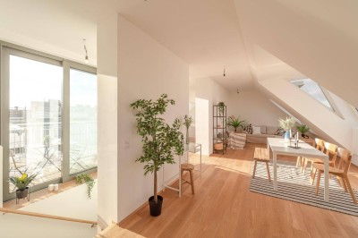 ++FonteFlats++ Fantastischer 4-Zimmer Dachgeschoss-ERSTBEZUG mit großartiger Dachterrasse