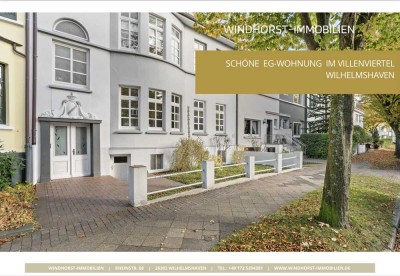 MODERNES WOHNEN IM ALTBAU - 4 ZIMMER EG-WOHNUNG IM VILLENVIERTEL WILHELMSHAVEN