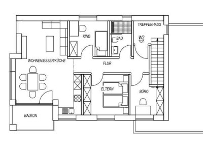 Gemütliche 4-Zimmer-Neubauwohnung mit  Balkon