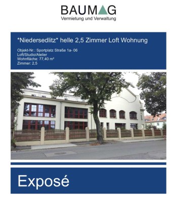 Helle 2,5 Zimmer Loftwohnung mit Einbauküche