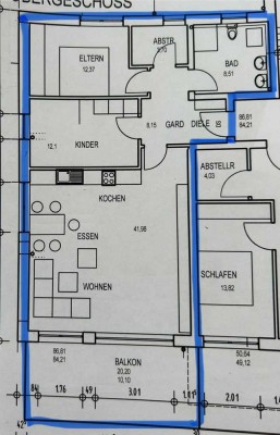 Erstbezug nach Neubau: attraktive 3-Zimmer-Wohnung mit moderner Einbauküche & Balkon in Dinkelsbühl