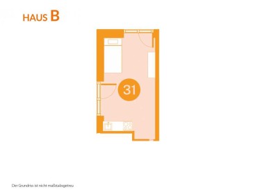 Starke Eigenkapitalrendite : Neubaustudio 19 qm in München-Freimann
