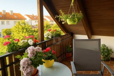 IDYLLISCH UND GEPFLEGT MIT TRAUMHAFTEM BALKON