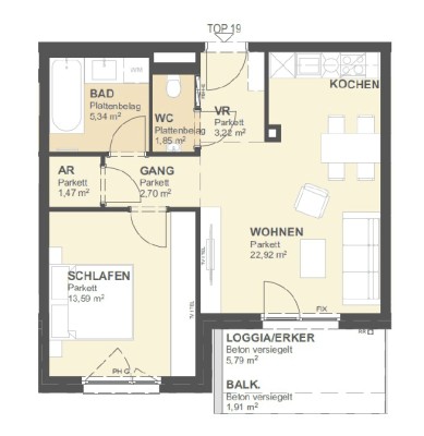 Neubau Erstbezug mit Garage