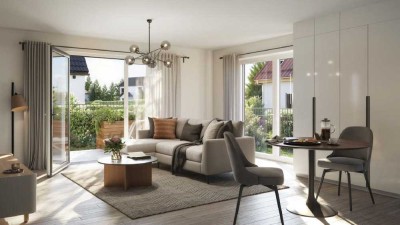Durchdacht geschnittene Wohnung mit Balkon