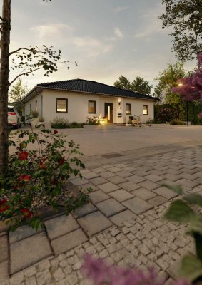 Der Bungalow mit der charmanten Form in Nessetal OT Hochheim – ausgefallen und praktisch