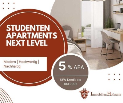 !! Studentenapartments mit über 4% Bruttomietrendite - degressive AfA möglich!!