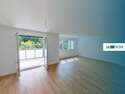 Lichtdurchflutete 3-Zimmer-Neubauwohnung mit offenem Küchenbereich und großem Balkon