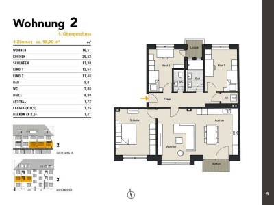 Großzügige 4-Zimmer-Wohnung mit Loggia & Süd-Balkon in Köln-Zollstock! Gottesweg 16, WE 2