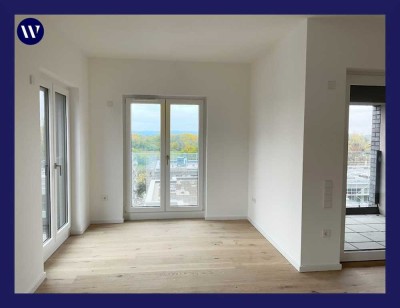 WOHNGENUSS im Neubau! 4 Zimmer + Loggia -Blick bis zu den Leineauen, Einbauküche, Tageslichtbad