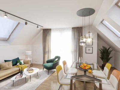 Moderne Maisonette-Wohnung mit Balkon
