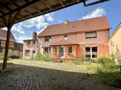 Uhrsleben: 2-Seitenhof sucht Landwirt Haupthaus Top saniert