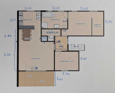 moderne und gepflegte 3-Zimmer-Wohnung in Bottrop