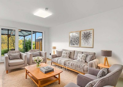 Taunusidylle in Schmitten – Lichtdurchflutete 3,5-Zimmer-Terrassenwohnung am Waldrand