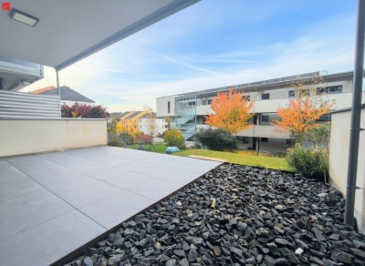 Lichtdurchflutet & modern – Gartenwohntraum in grüner Ruhelage