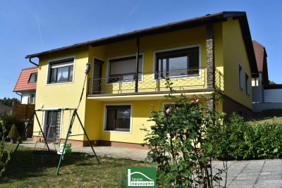 Einfamilienhaus-Fernsicht, Traumlage, 4 Zimmer + ausgebautem Wohnkeller in Großhöflein.