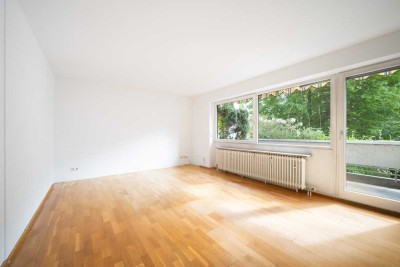 Ruhige 3-Zi.-Wohnung mit optimalem Raumkonzept & großem Ost-Balkon in parkähnlicher Lage an der Würm