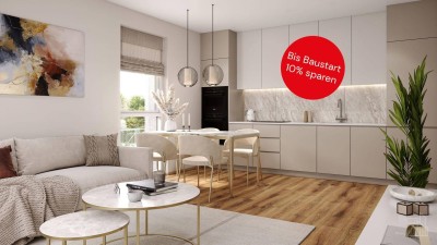 Süd-Westseitiger Gartentraum mit Wohlfühlfaktor | 3 Zimmer | Vor Baubeginn 10% vom Kaufpreis sparen!