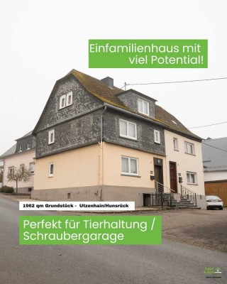 Bauernhaus mit großer Scheune, Garagen und Stallungen in Utzenhain zu verkaufen.