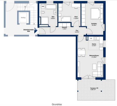 ruhige ansprechende 3-Z-Neubau-Erdgeschosswohnung + Garten in Beratzhausen mit 5 Minuten zum Bahnhof