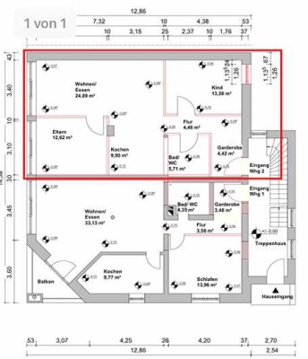 Neuwertige 3-Zimmer-EG-Wohnung in zentraler Lage | Gehobene Innenausstattung | Carport