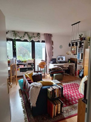 1 Zimmer Appartment1-Wohnung mit Balkon und Einbauküche in Darmstadt- Eberstadt, sehr nah zur S Bahn