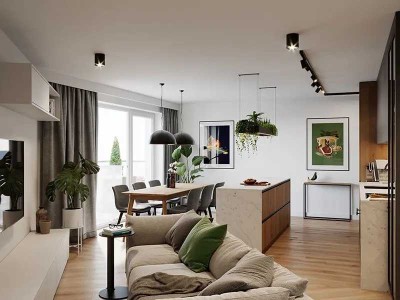 Wohlfühlwohnen auf zwei Zimmern – mit großzügigem Wohnbereich und sonniger Terrasse