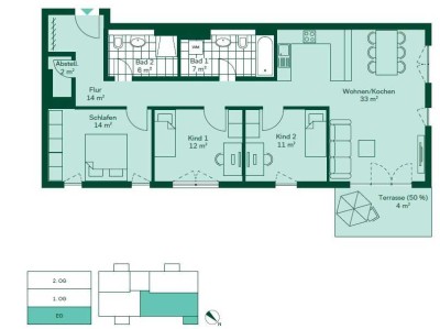 ERSTBEZUG - Schicke 4 Zimmerwohnung